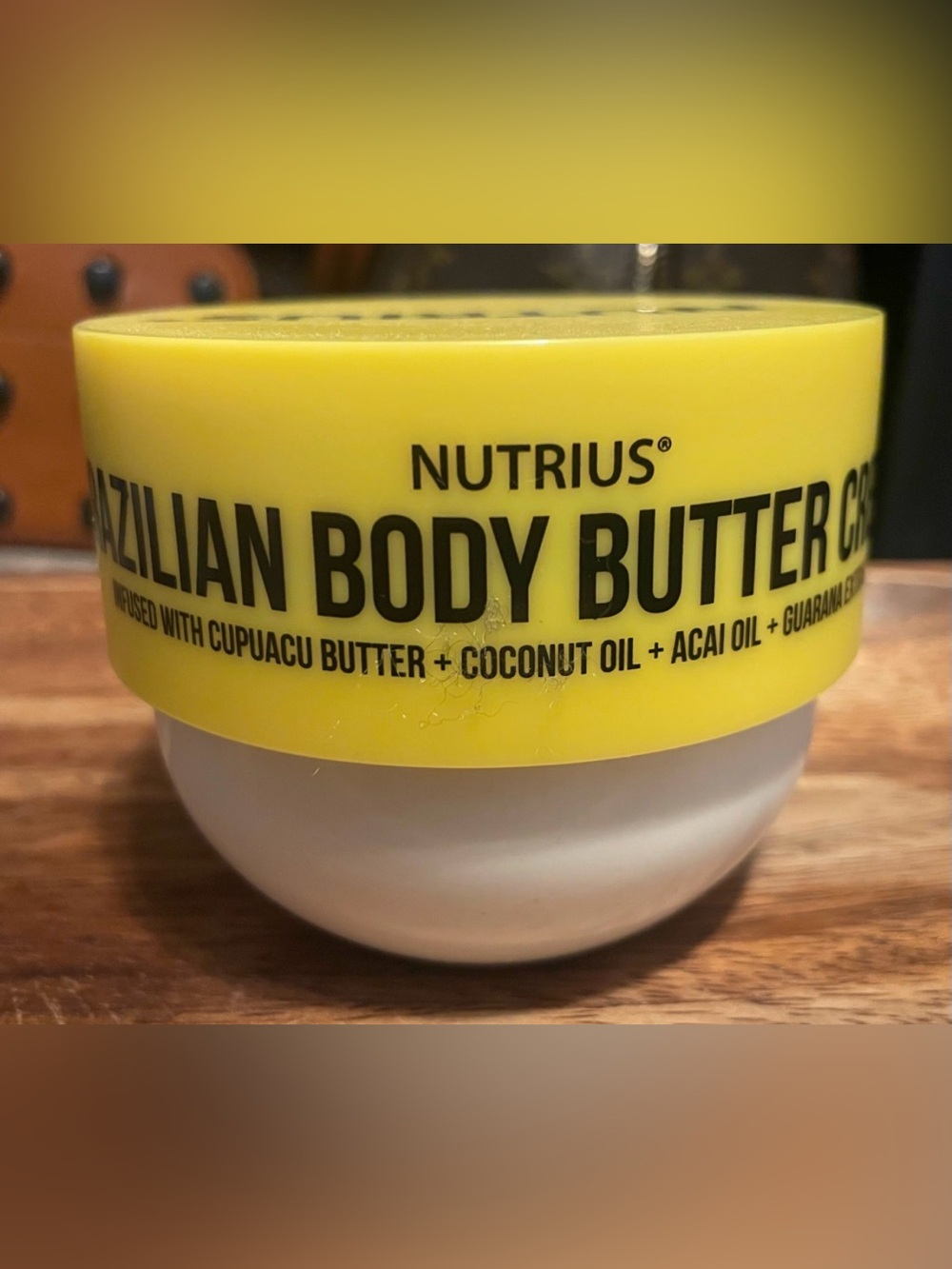 Nutrius 6 Oz. Brazilian Body Butter Cream.